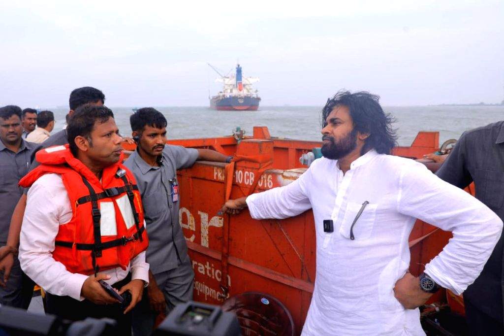 Pawan Kalyan In Kakinada Port