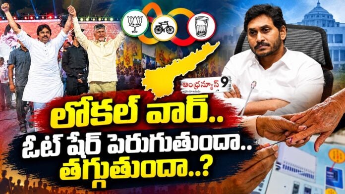 ap local polls will the ysrcp vote share increased or decreased