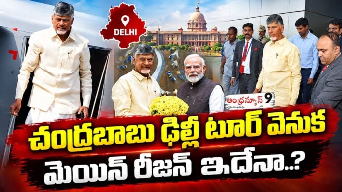 reason behind Chandrababu's Delhi tour